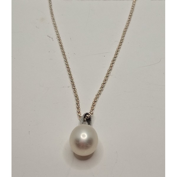 cadena con colgante perla cultivada