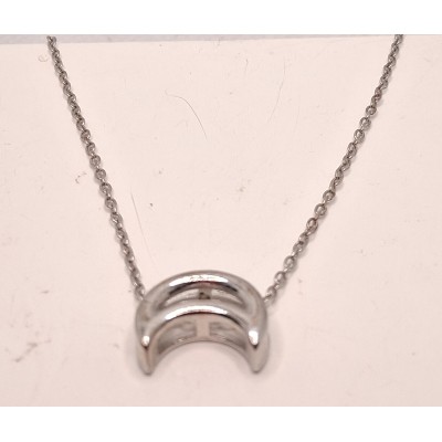 collar de luna plata