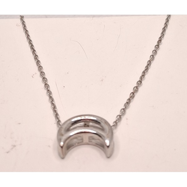 collar de luna plata