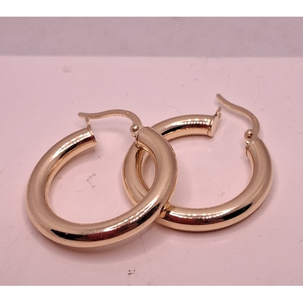 pendientes oro aros de 18 ktes