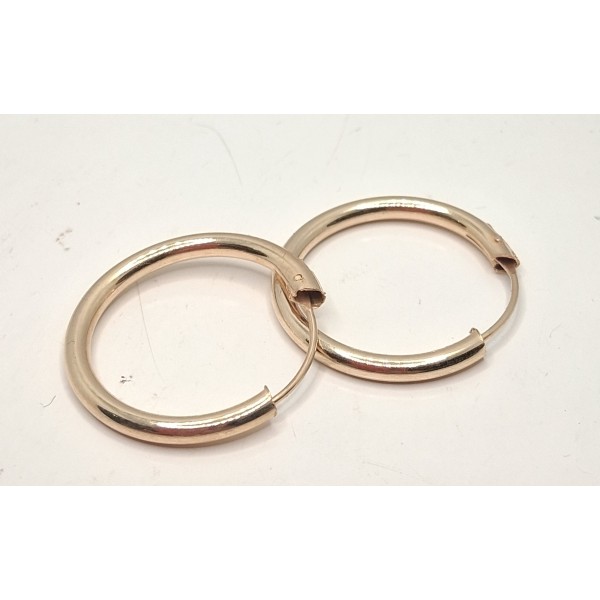 pendientes oro aros de 18 ktes