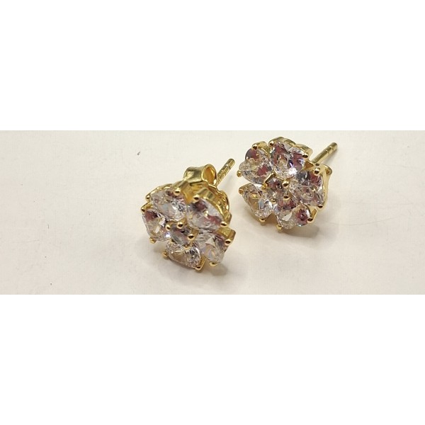pendientes plata  zc chapados