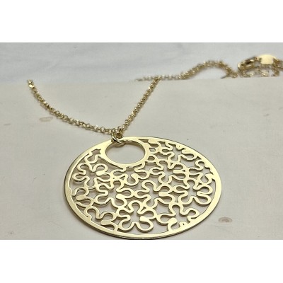 colgante plata chapado
