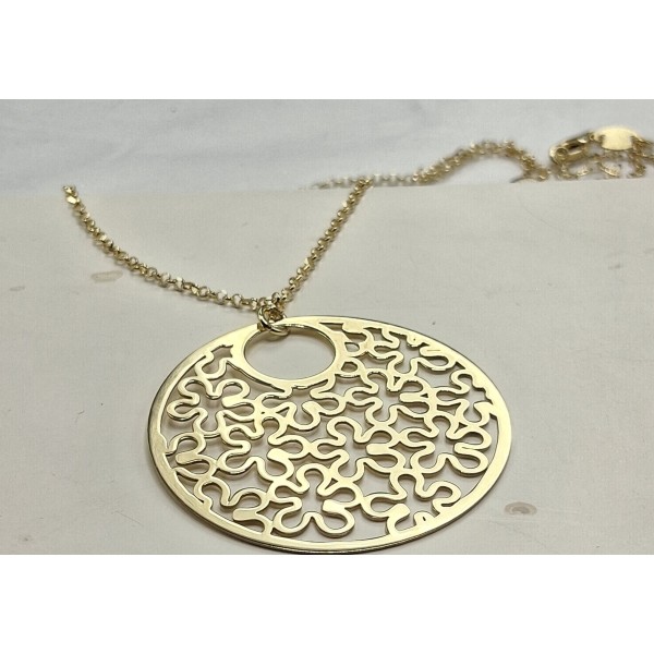 colgante plata chapado
