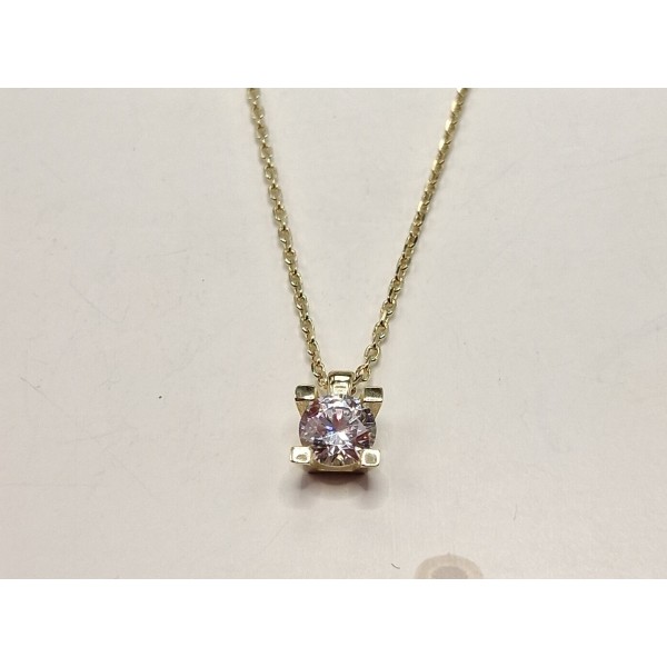 cadena y colgante de oro de 18 ktes