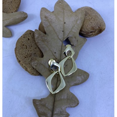 Pendientes plata chapada en oro