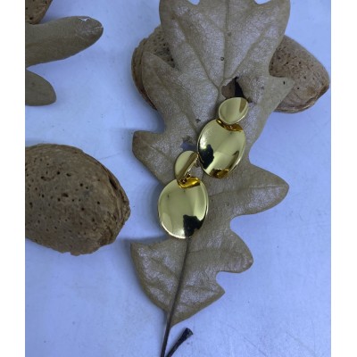 Pendientes plata chapada en oro