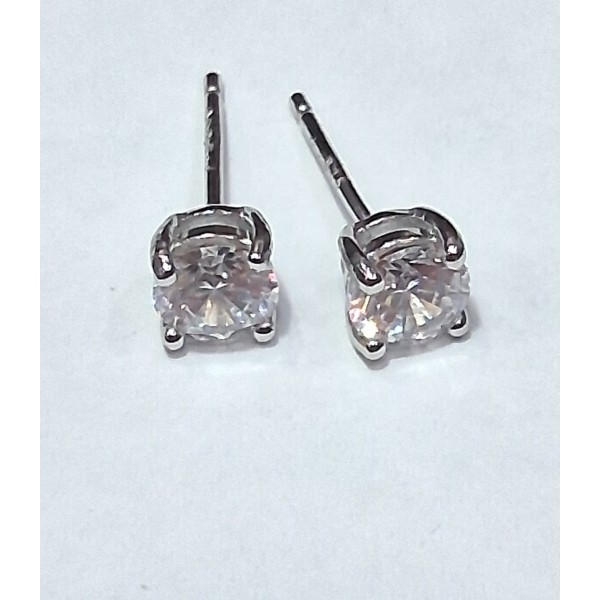 pendientes plata con zc