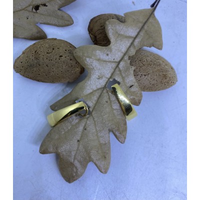 Pendientes plata chapado en oro