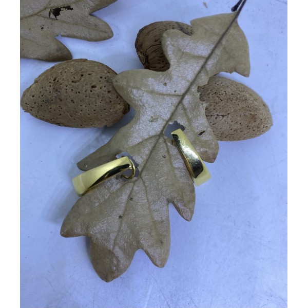 Pendientes plata chapado en oro