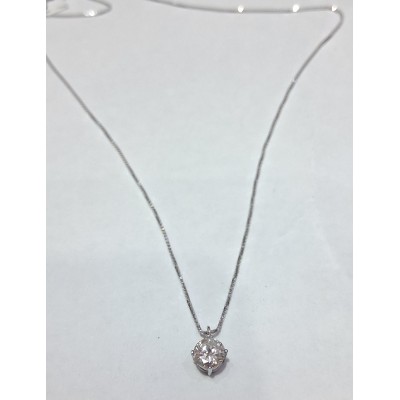 colgante brillante oro de 18 ktes   / 0,52 ctes /   color I    / pureza si1