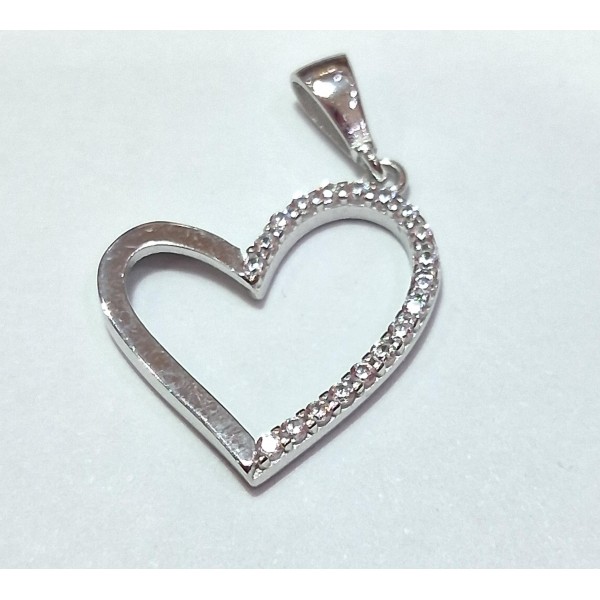 colgante oro blanco con zc de 18 ktes