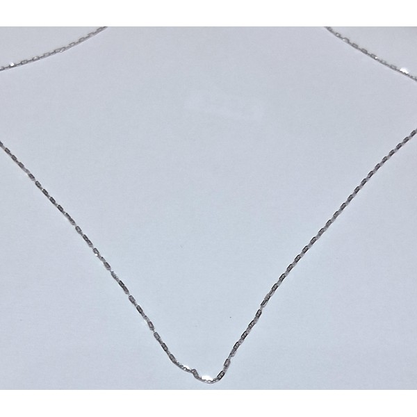 cadena de oro blanco de 18 ktes