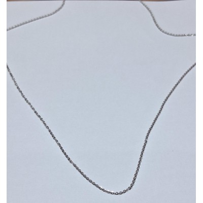 cadena oro blanco de 18 ktes