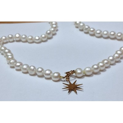 collar perlas con cierre de plata chapado