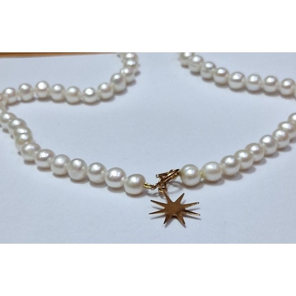 collar perlas con cierre de plata chapado