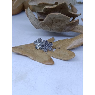 Pendientes de plata flores