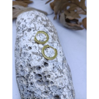 Aros chapado en oro amarillo