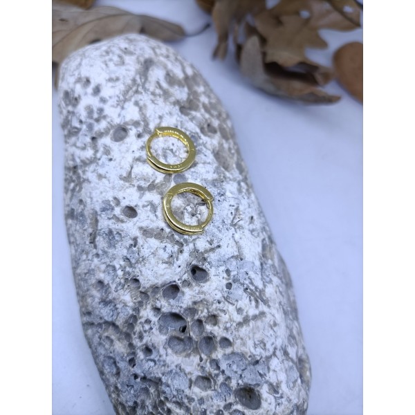 Aros chapado en oro amarillo