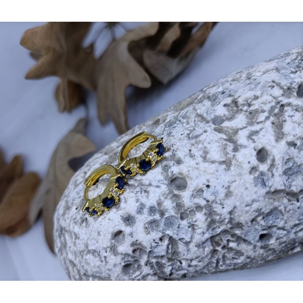 Aretes chapado en amarillo con zc