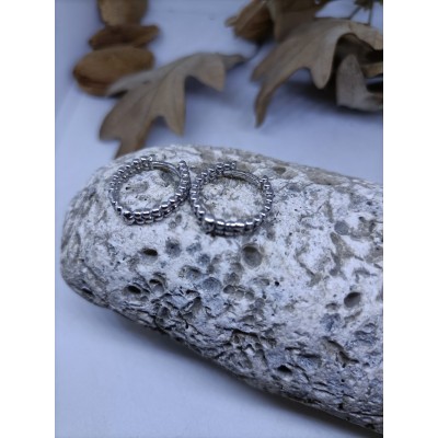 Aros de plata con zc