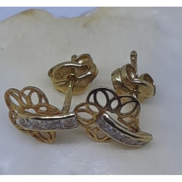 Pendientes oro amarillo bebe