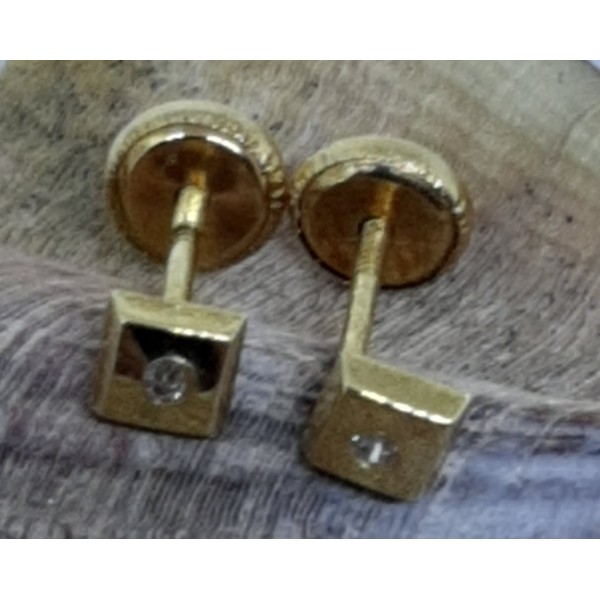 Pendientes oro amarillo bebe