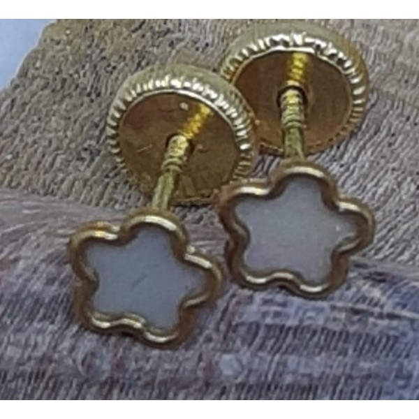 Pendientes oro amarillo bebe