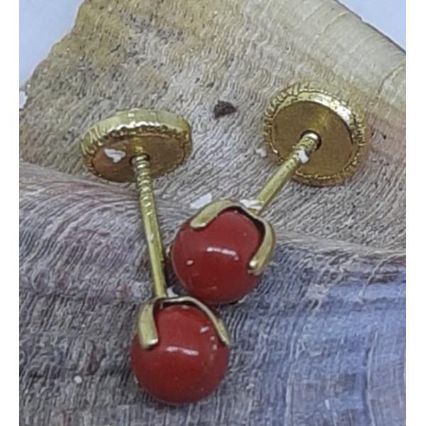 Pendientes oro amarillo bebe
