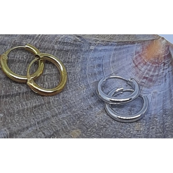 Pendientes oro amarillo bebe abridores