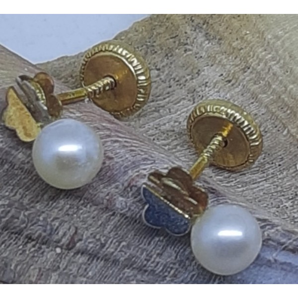 Pendientes oro amarillo bebe