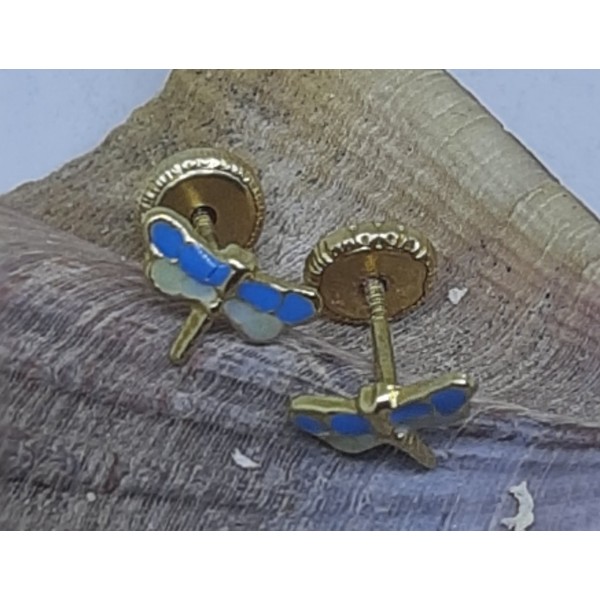 Pendientes oro amarillo bebe