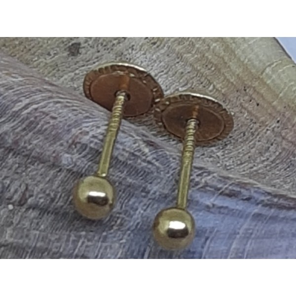 Pendientes oro amarillo bebe