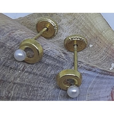Pendientes oro amarillo bebe