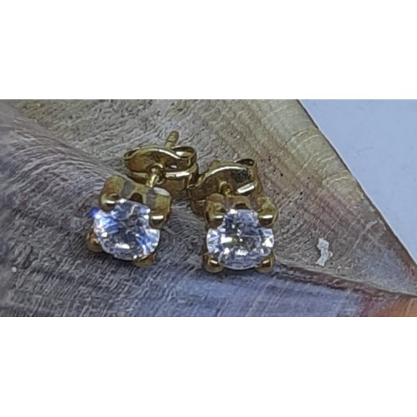 Pendientes oro amarillo bebe