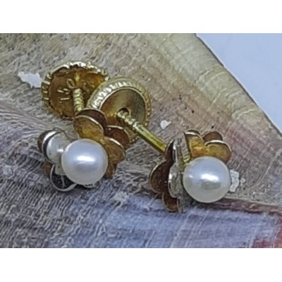 Pendientes oro amarillo bebe