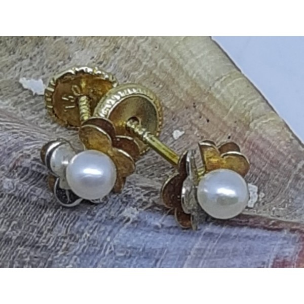 Pendientes oro amarillo bebe
