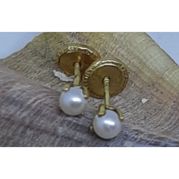 Pendientes oro amarillo bebe