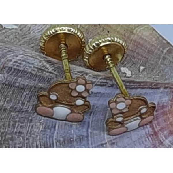 Pendientes oro amarillo bebe