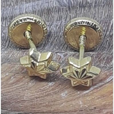 Pendientes oro amarillo bebe