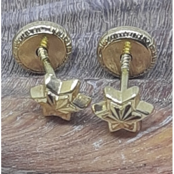 Pendientes oro amarillo bebe