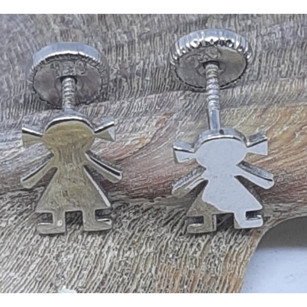 Pendientes oro amarillo bebe