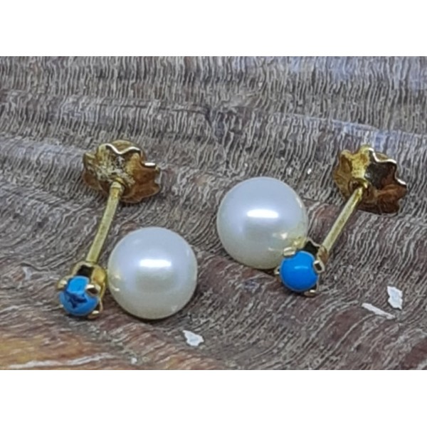 Pendientes oro amarillo bebe