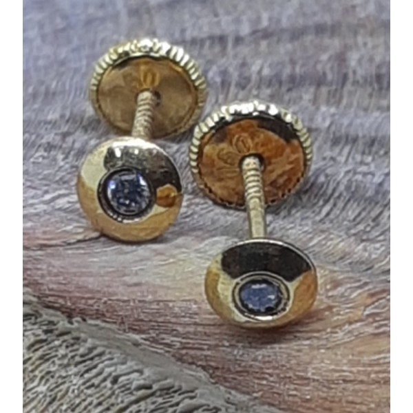 Pendientes oro amarillo bebe