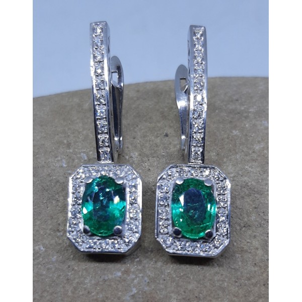 Pendientes esmeralda