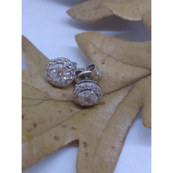 Par pendientes brillantes
