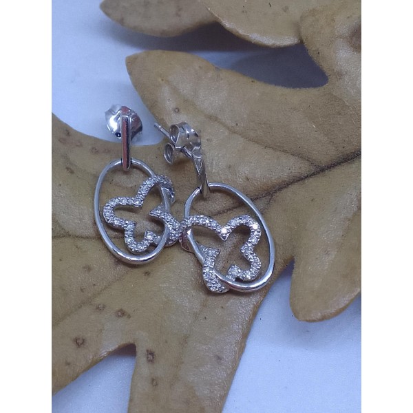 Par pendientes brillantes