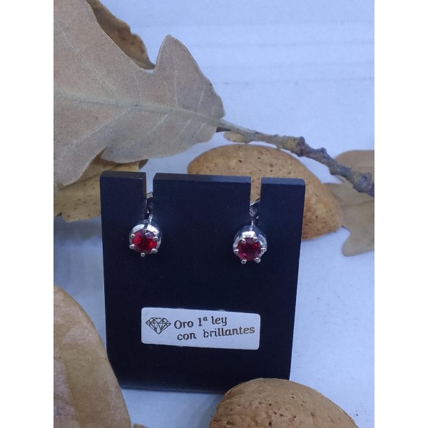 Par pendientes rubi