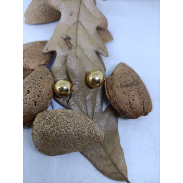 Pendiente oro perla 9mm