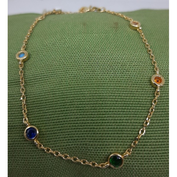 Pulsera plata chapada